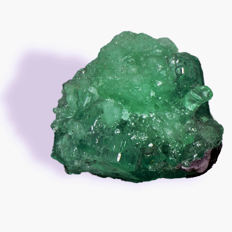 Emeraude de Colombie, cristallisée