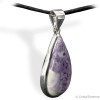 Tiffany (tiffany stone) cabochon, pendentif argent