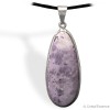 Tiffany (tiffany stone)  grand cabochon, pendentif argent