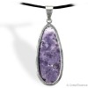 Tiffany (tiffany stone)  grand cabochon, pendentif argent