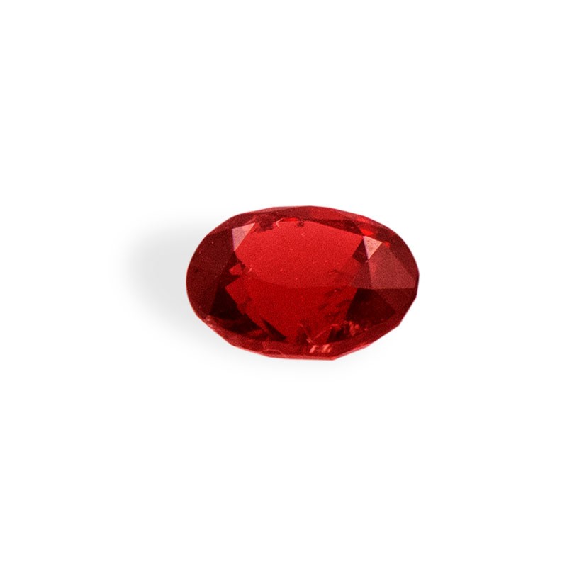 Spinelle rouge, taillé facetté, 0,71 carats