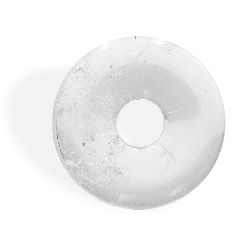 Donut ou Pi chinois Cristal de roche pour la clarification de la conscience