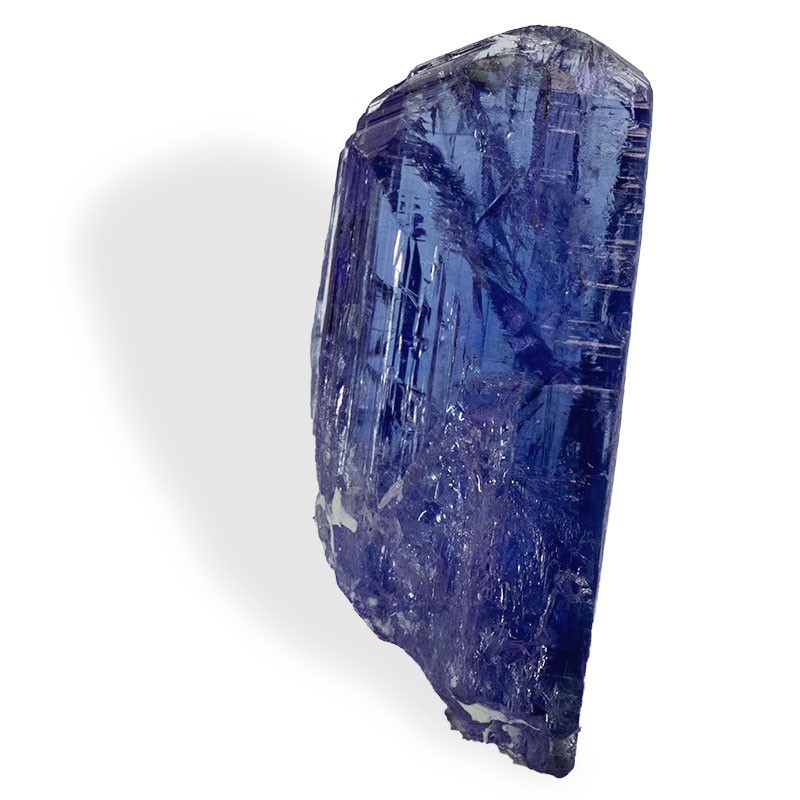 Cristal de Tanzanite exceptionnel entier, une pierre utile pour le changement