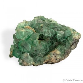 Fluorite verte, grand groupe de cristaux 3,860 kg