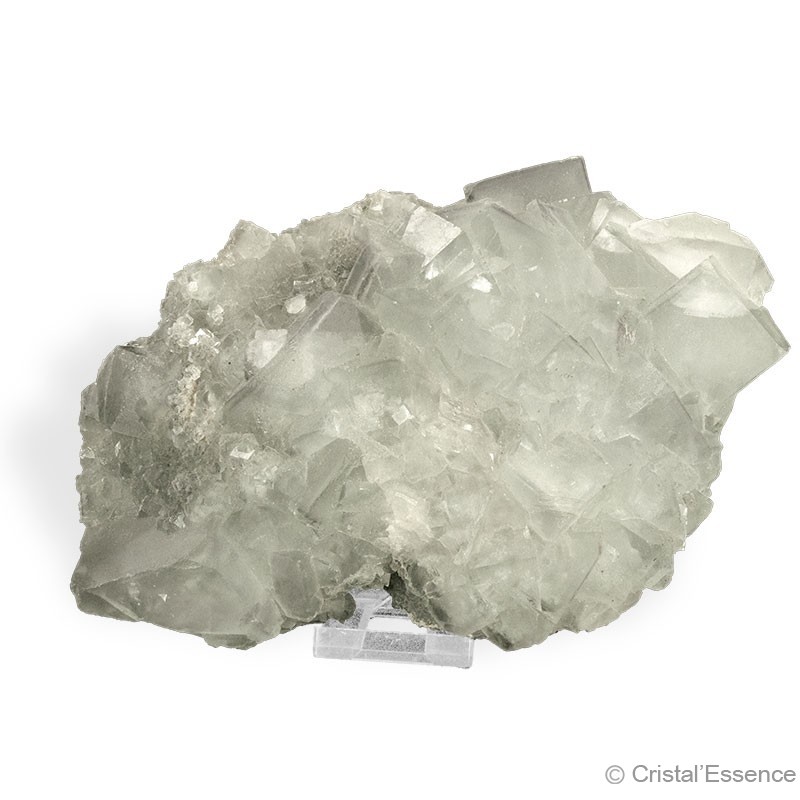 Fluorite parme pâle,  grand groupe de cristaux, 2,343 kg