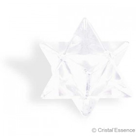 Cristal de roche, Merkabah, 2 triangles entrelacés pour se connecter à la dimension subtile