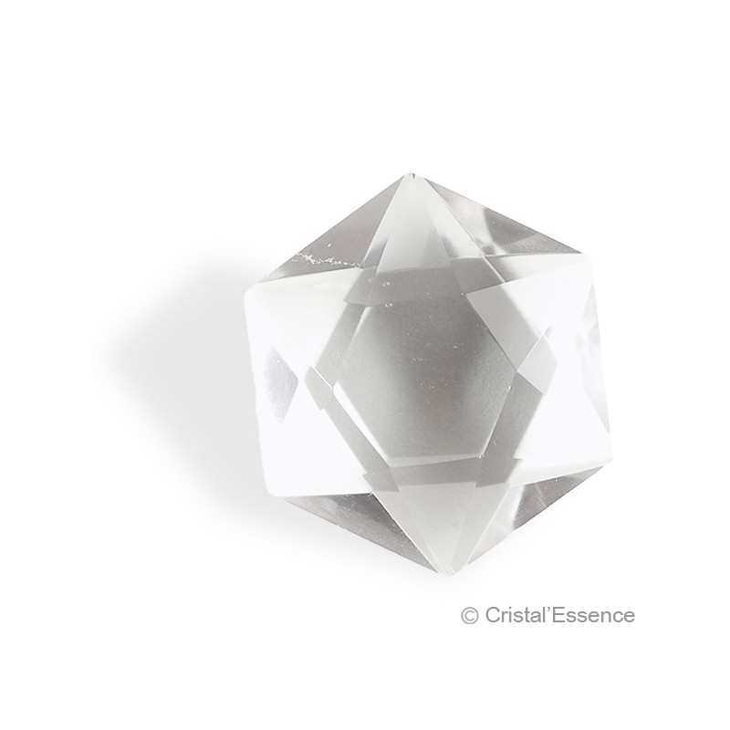 Cristal de roche, sceau de Salomon (étoile de David)