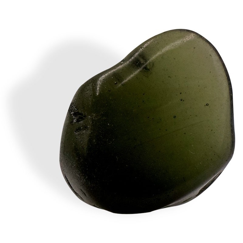 Moldavite, roulée