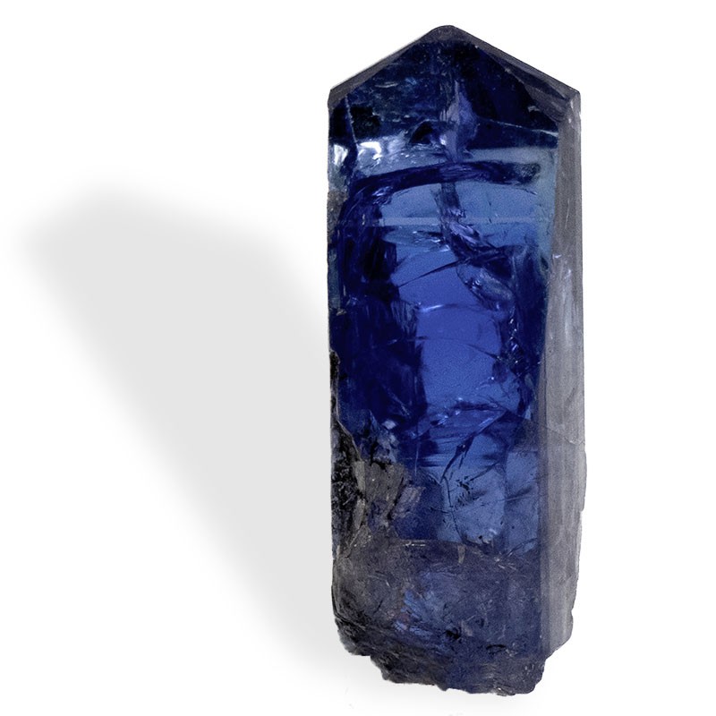 Cristal entier pierre Tanzanite, rare, à l'énergie douce et apaisante, pour calmer l'activité du mental