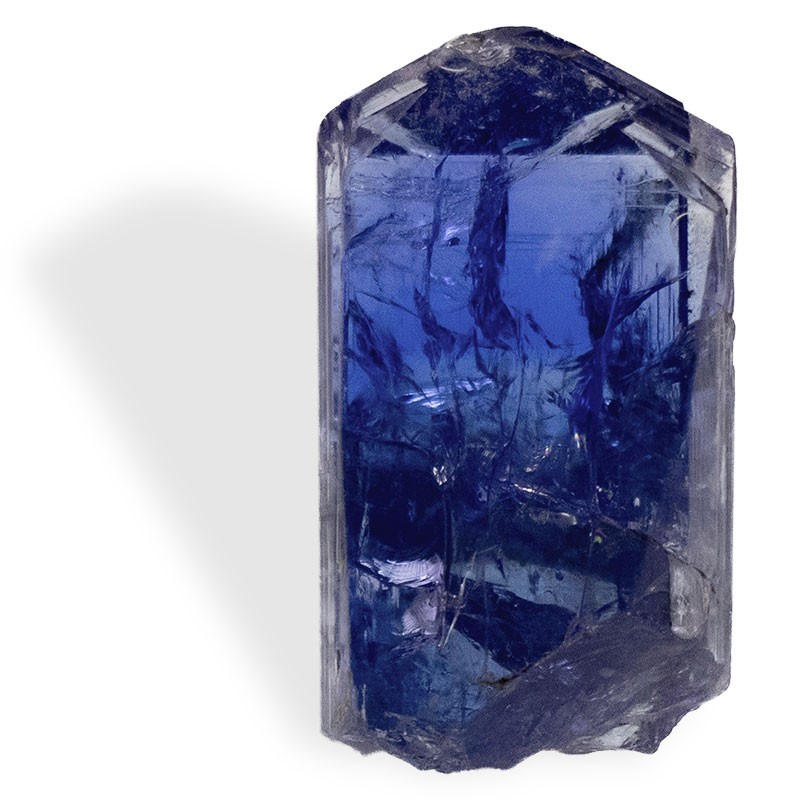 Cristal entier pierre Tanzanite, qualité exceptionnelle à l'énergie douce, pour calmer l'activité du mental