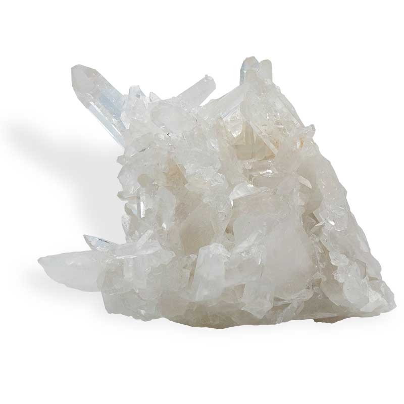 Cristal de roche du Brésil, groupe de cristaux 633 g