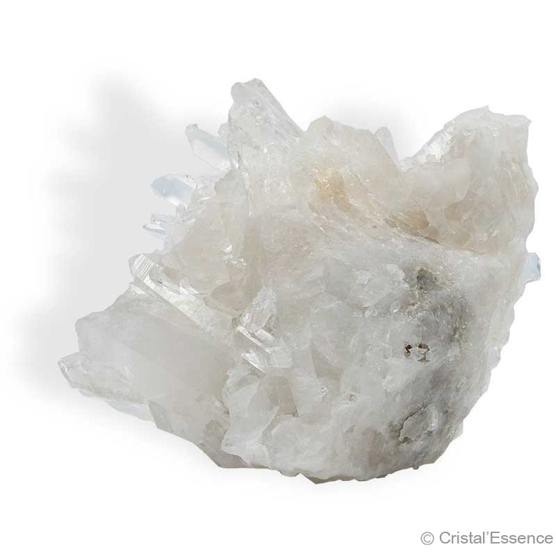 Cristal de roche du Brésil, groupe de cristaux 633 g