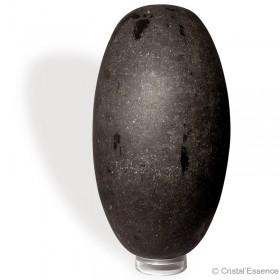 Shiva Lingam noir, poli, 3,830 kg