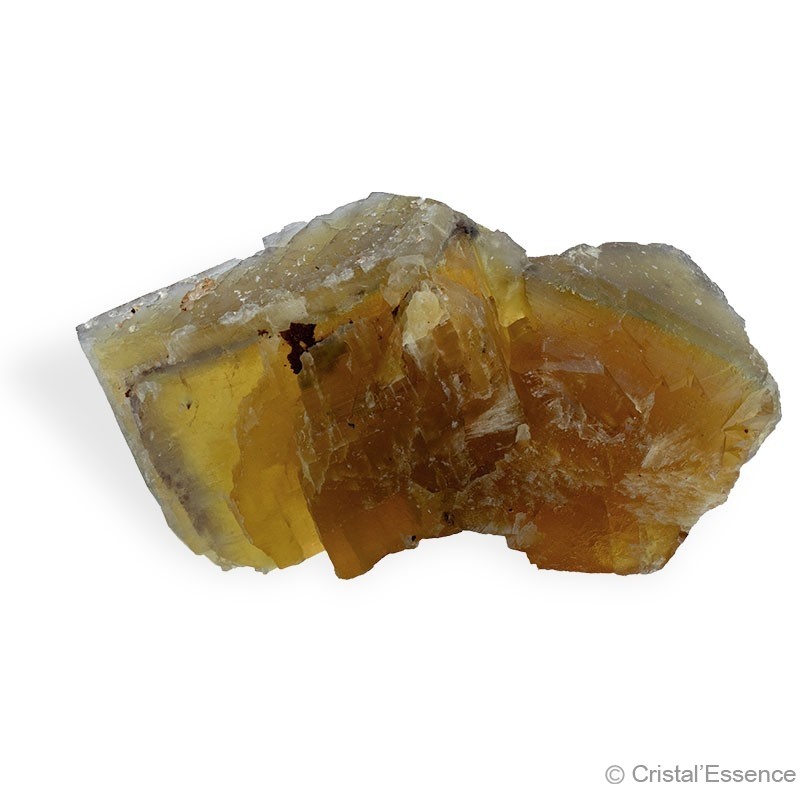 Fluorite jaune de l'Aveyron, cristal A, 213 g