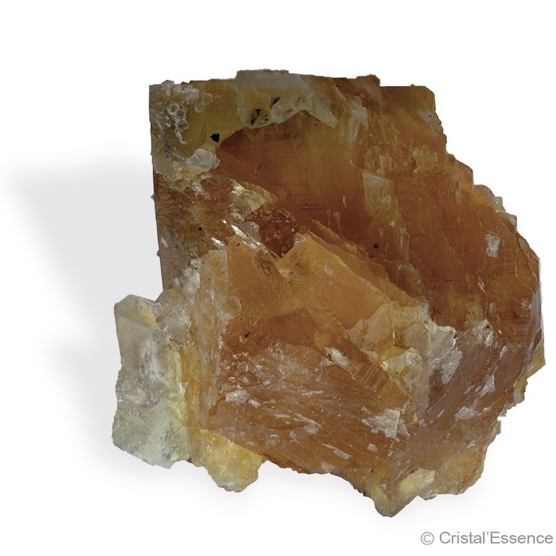 Fluorite jaune de l'Aveyron, cristal