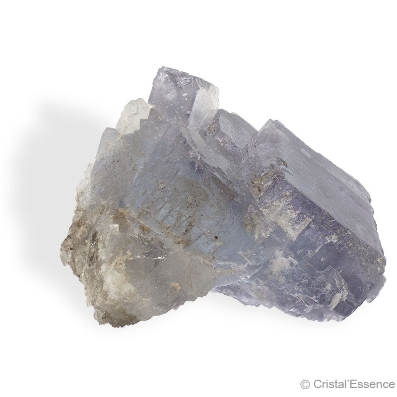 Pierre Fluorite bleue, petit groupe de cristaux