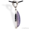 Tiffany (tiffany stone) cabochon, pendentif argent