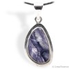 Tiffany (tiffany stone) cabochon, pendentif argent