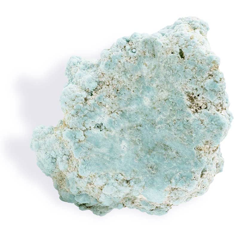 Pierre Turquoise naturelle du Mexique, brut, 43,5 g, pièce unique, elle correspond au chakra laryngé (5e chakra).