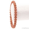 Pierre Rhodochrosite en bracelet, perles rondes de 6 ou 8 mm contre le stress