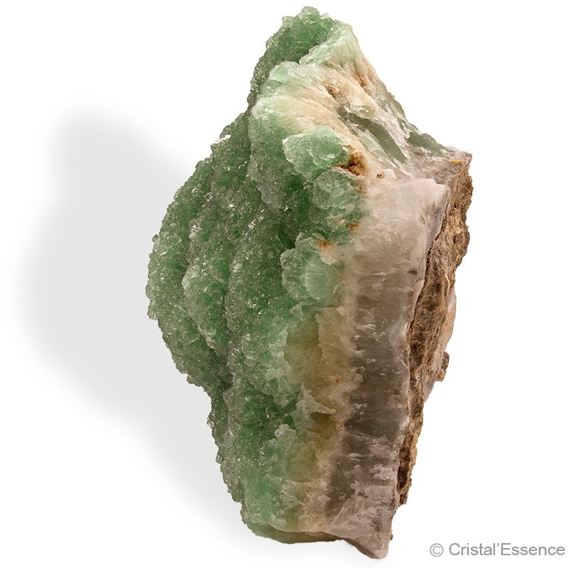 Fluorite verte , grand bloc cristallisé, 1,498 kg