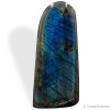 Bloc poli Labradorite, reflets bleus, 640 g, pièce unique, pierre recommandée aux thérapeutes.