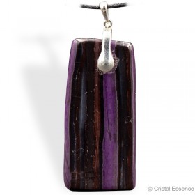 Sugilite plaque, pendentif attache, 27 g