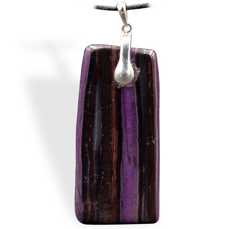 Sugilite plaque, pendentif attache, 27 g