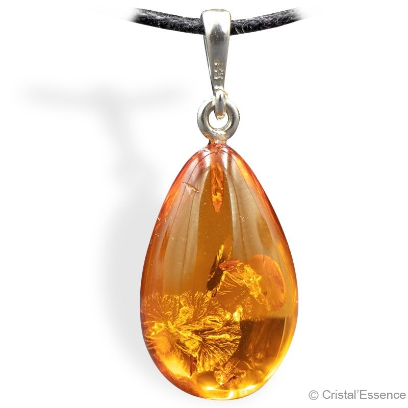 Amberstyle collier d'ambre cognac blanc 36cm avec fermoir magnétique