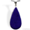 Pendentif Lapis Lazuli cabochon goutte, qualité AAA, favorise l'imagination et l'intuition.