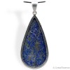 Pendentif Lapis Lazuli cabochon goutte, qualité AAA, pièce unique, favorise l'imagination et l'intuition.