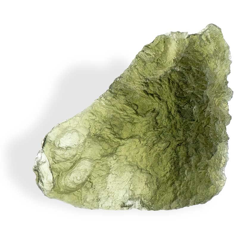 Moldavite spécimen entier intact brut de grande dimension