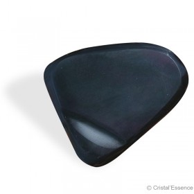Obsidienne Arc-en-Ciel (ou Œil Céleste), reflet rose-mauve et vert, cœur, 109,9 g