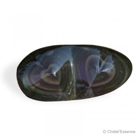 Obsidienne double cœur