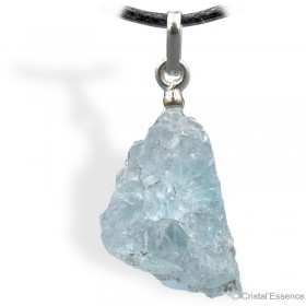 Aigue-Marine, brut en pendentif