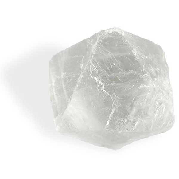 Pierre Fluorite transparente blanche, cristal pour apporter de la clarté à tous les niveaux