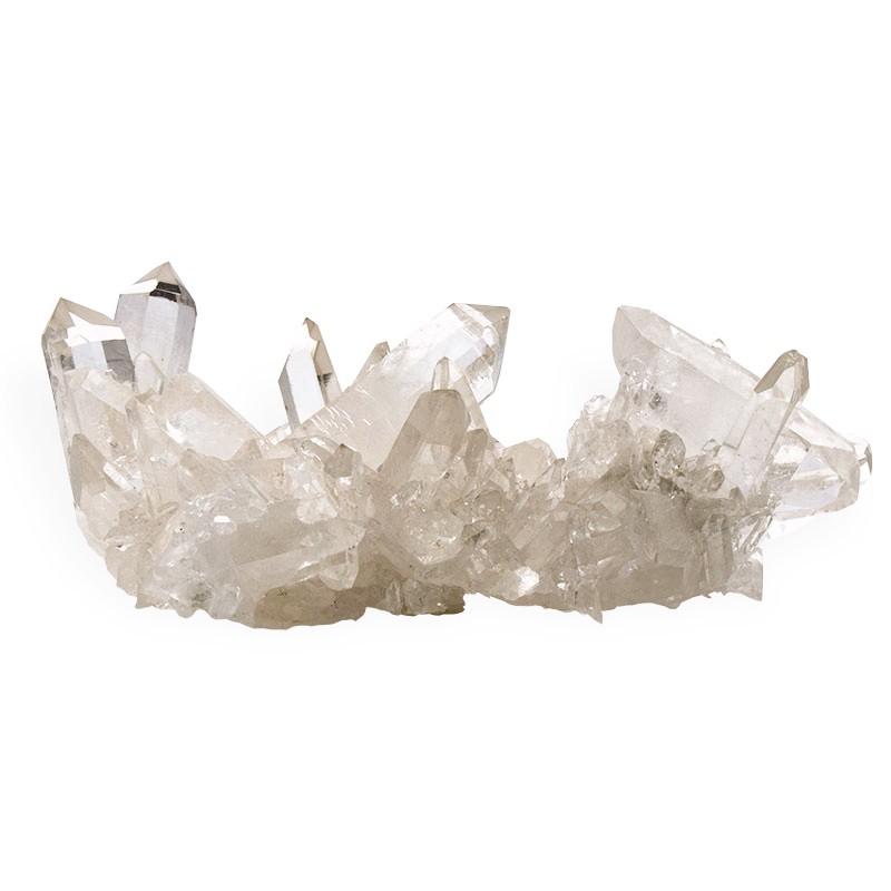 Cristal de roche du Brésil, groupe de cristaux 387 g