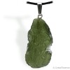 Moldavite brut, spécimen entier, pendentif attache