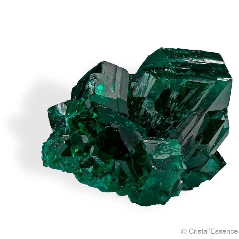 Dioptase, cristaux, 10,4 g