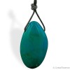 Pendentif Chrysocolle roulé, percée, pour harmoniser les conflits