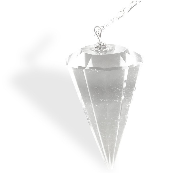 Cristal de roche, pendule pointe pour la radiesthésie