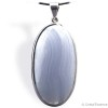 Calcédoine bleue pendentif