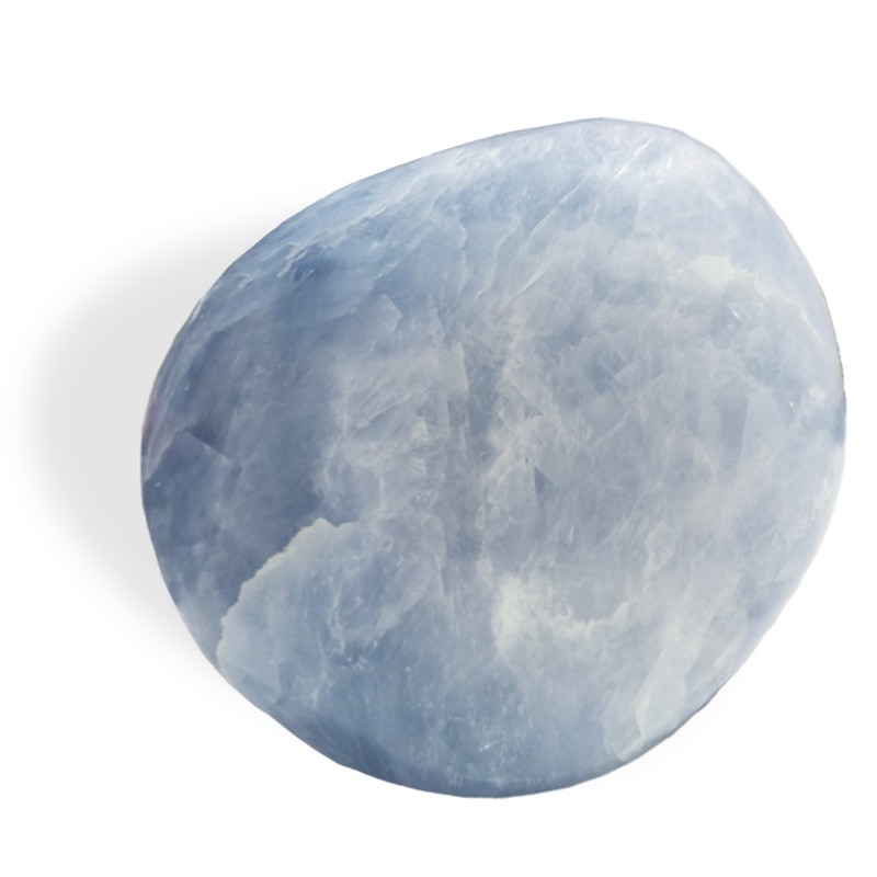 Calcite bleue, roulée