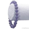 Bracelet Tanzanite perles 6 ou 8 mm pour calmer le mental