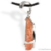 Pendentif Rhodochrosite plaque fine, pierre du 5e chakra