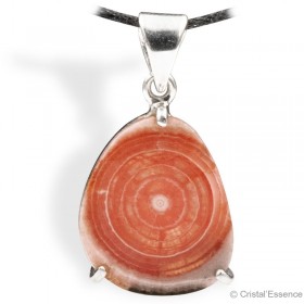 Pendentif Rhodochrosite, pierre du 5e chakra