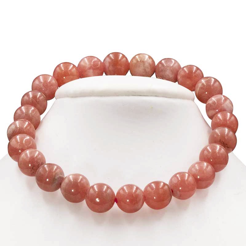 Pierre Rhodochrosite en bracelet