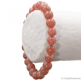 Pierre Rhodochrosite en bracelet perles rondes