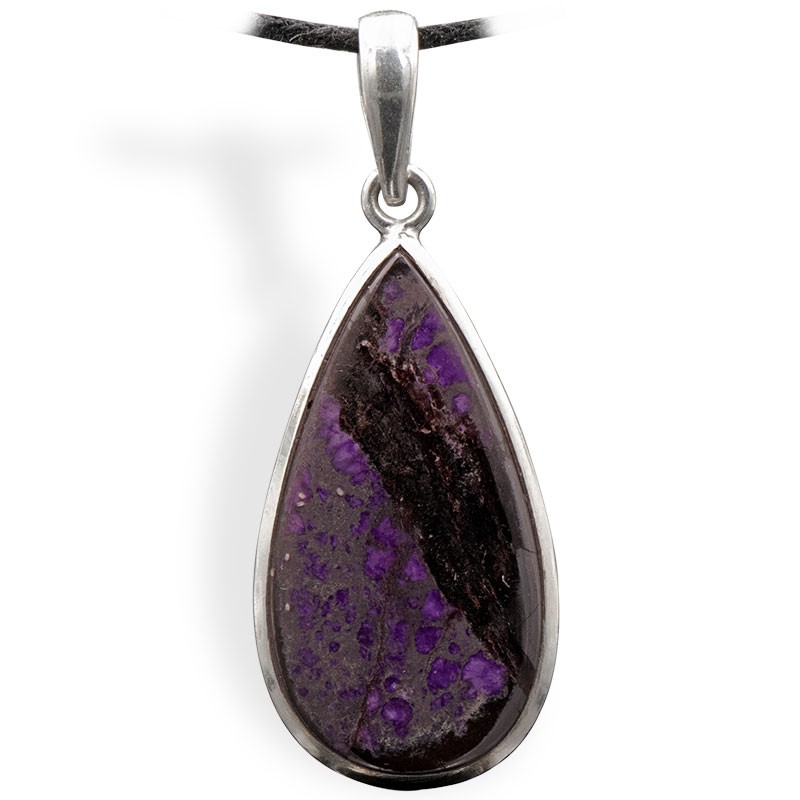 Sugilite en pendentif goutte