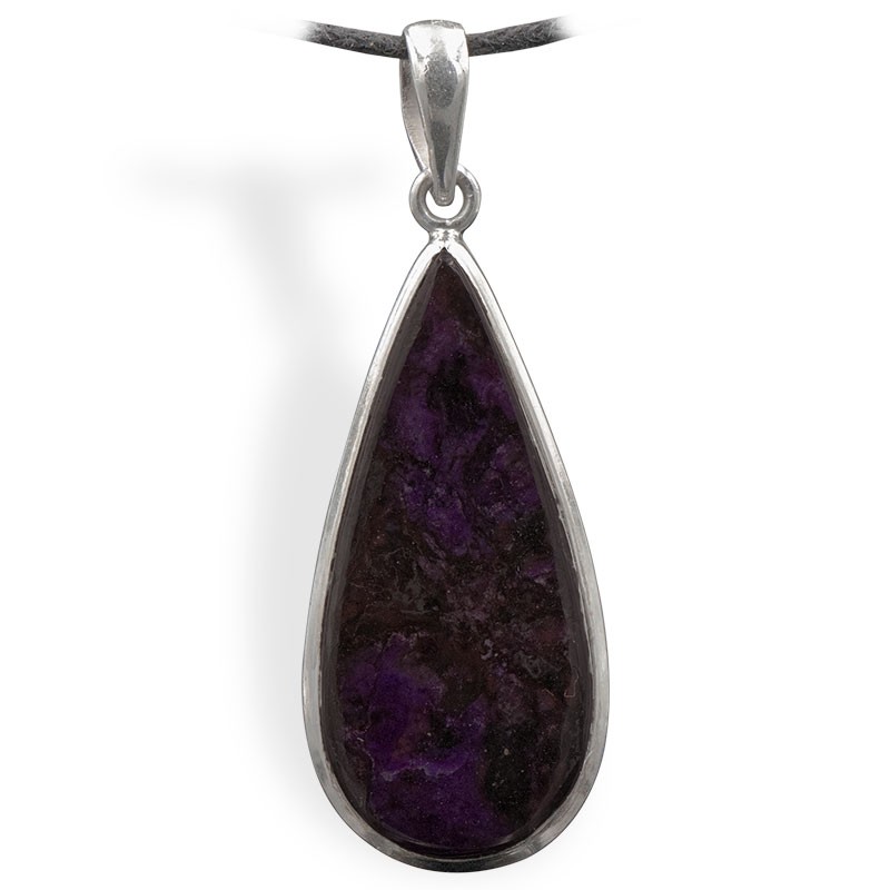 Sugilite en pendentif argent